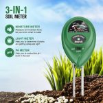3 in 1 Digital Garden Soil Tester Moisture Themometer Sunlight Ph Meter