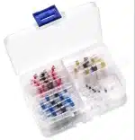 Solder Seal Heat Shrink Butt Connectors Terminals Electrical Waterproof Insulated Marine Automotive Copper(20Red 15Blue 10White 5Yellow)