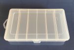 plastic box 6 compartment 21*12*3