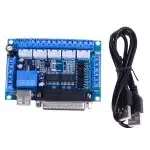 MACH3 5 Axis CNC Breakout Board For Stepper Motor Driver (Blue)
